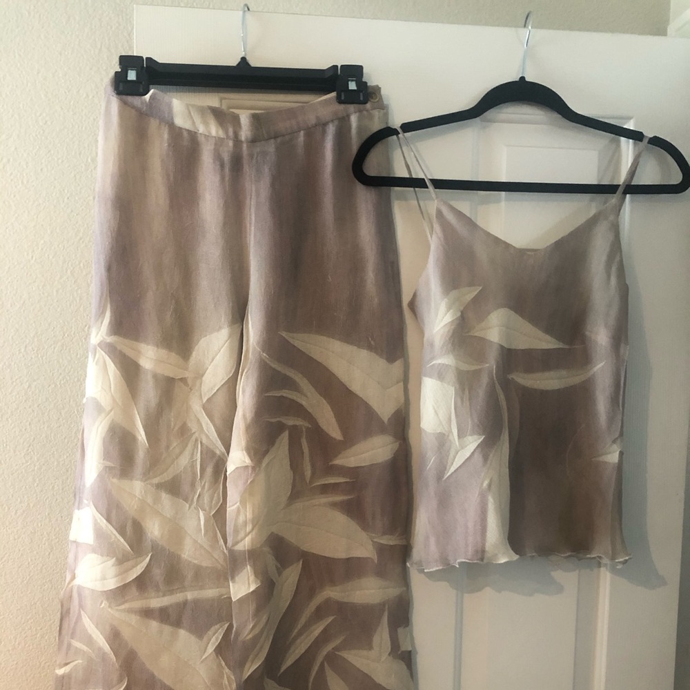 Just Cavalli Pallazo pants and tank top